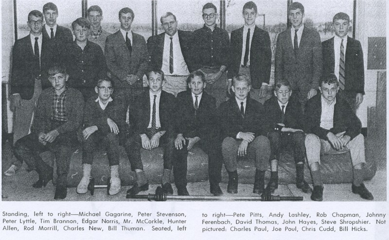 1965 Spartanburg Day School wrestling team